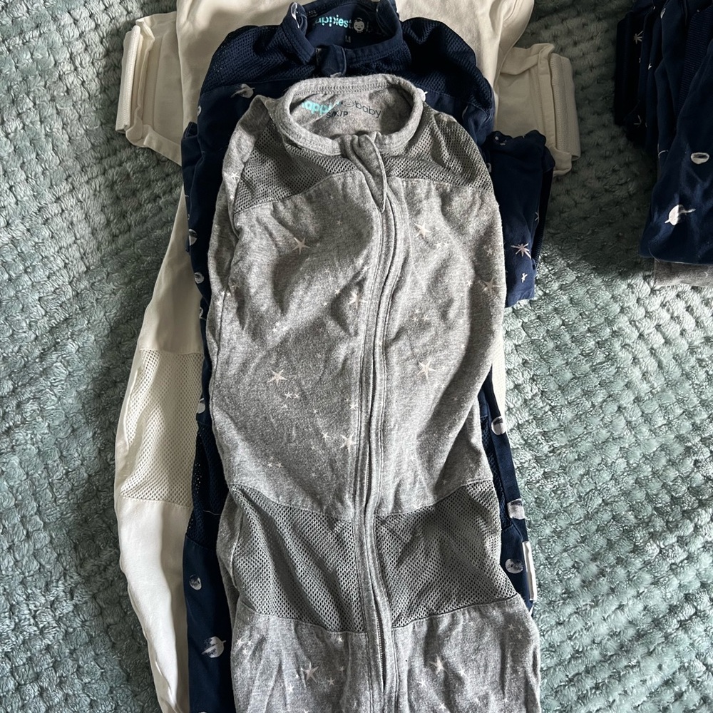 SNOO Gray and Navy Baby Sleep Sacks